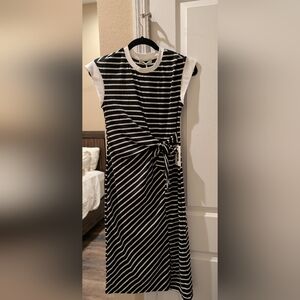 Black and White Striped Dress